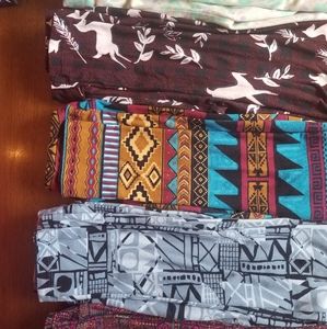 5 L/XL KIDS lularoe leggings LOT